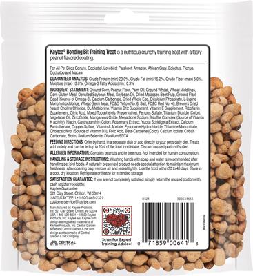 Show full view: Kaytee Bonding Bits Peanut Butter Flavored Bird Training Treats, 3-oz bag slide 2 of 6