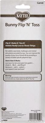 Show full view: Kaytee Bunny Flip 'N' Toss Carrot Small Pet Toy, 6-in slide 2 of 7