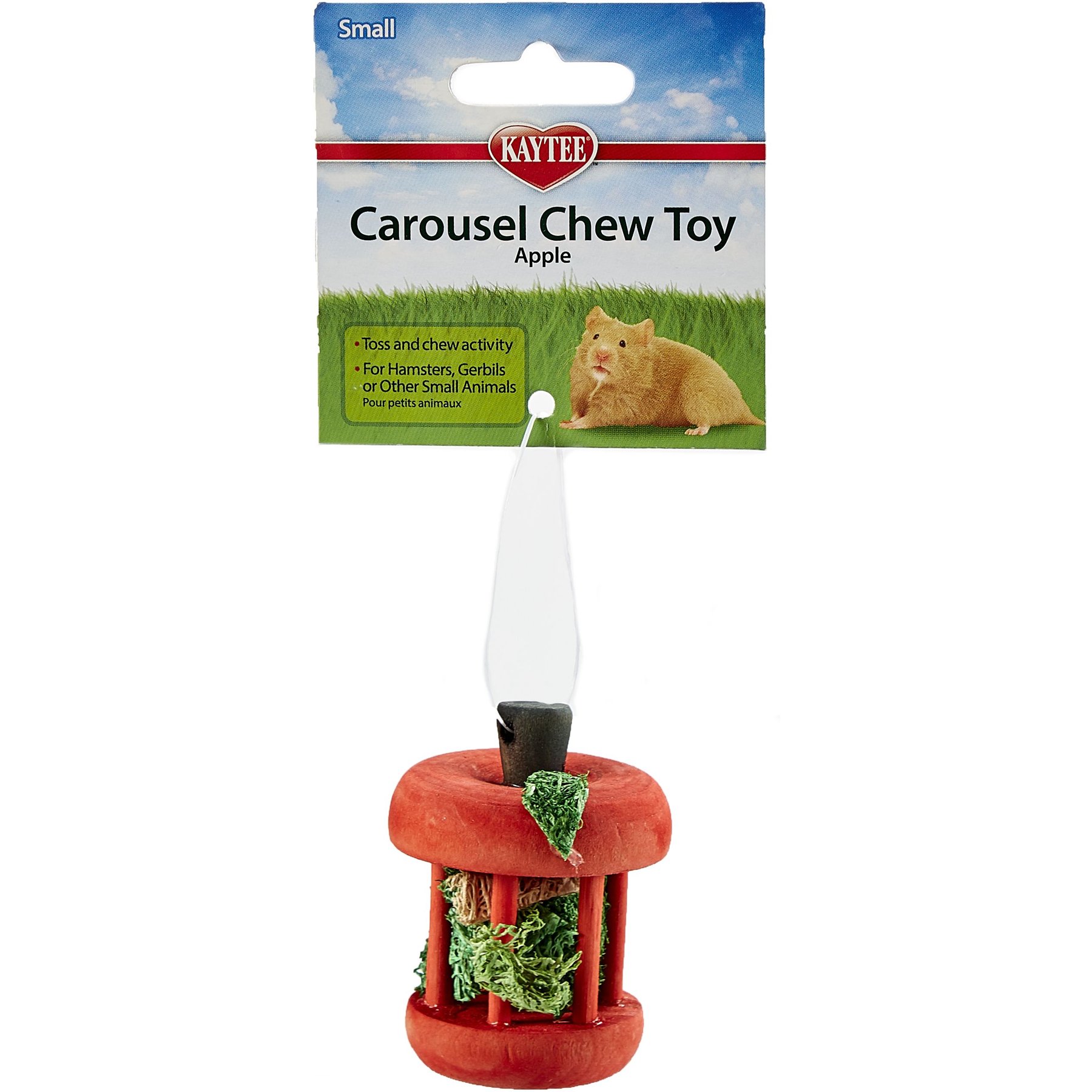 Kaytee Carousel Chew Apple Small Pet Toy, Small
