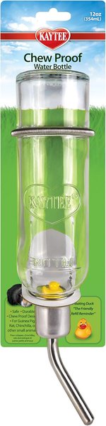 Kaytee Chew Proof Small Pet Water Bottle, 6-oz