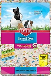 Kaytee Clean & Cozy Confetti Small Pet Bedding, 49.2-liters