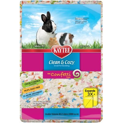 Kaytee Kaytee Clean & Cozy Confetti Small Pet Bedding, 49.2-liters