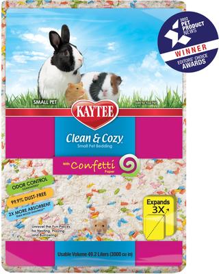 Show full view: Kaytee Clean & Cozy Confetti Small Pet Bedding, 49.2-liters slide 6 of 12