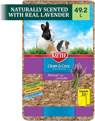 Show full view: Kaytee Clean & Cozy Lavender Natural Small Pet Bedding, 49.2-litters slide 2 of 9