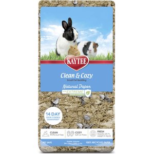 Kaytee Clean & Cozy Natural Paper with Extreme Odor Control Small Pet Bedding, Brown, 24.6-L