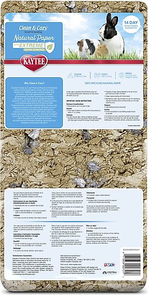 Show full view: Kaytee Clean & Cozy Natural Paper with Extreme Odor Control Small Pet Bedding, Brown, 24.6-L slide 8 of 11