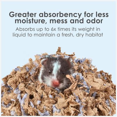 Show full view: Kaytee Clean & Cozy Natural Paper with Extreme Odor Control Small Pet Bedding, Brown, 70-L slide 4 of 11