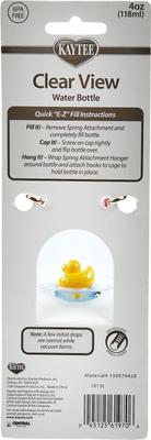 Show full view: Kaytee Clear View Small Pet Water Bottle, 4-oz bottle slide 2 of 8