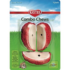Kaytee Combo Chews Apple Slices Small Pet Toy, 3 count
