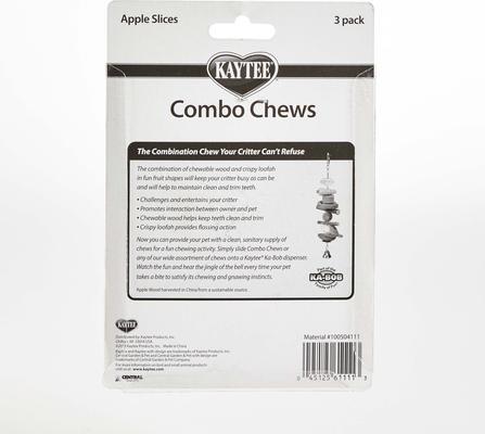 Show full view: Kaytee Combo Chews Apple Slices Small Pet Toy, 3 count slide 3 of 7