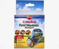 Kaytee CritterTrail Food Dispenser Small Animal Accessory, 3.8-in