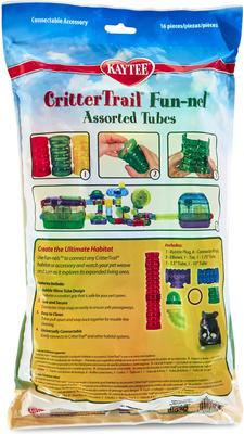 Show full view: Kaytee CritterTrail Fun-nels Small Animal Accessory Kit, Assorted Colors slide 2 of 11