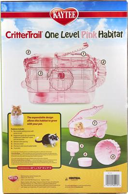 Show full view: Kaytee CritterTrail One Level Habitat Small Animal Edition, Pink slide 3 of 10