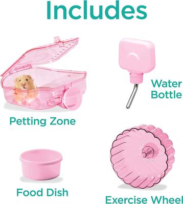 Show full view: Kaytee CritterTrail One Level Habitat Small Animal Edition, Pink slide 7 of 10