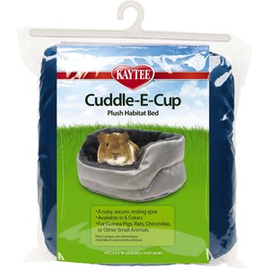 Kaytee Cuddle-E-Cup Plush Small Animal Bed, 10-in, Color Varies