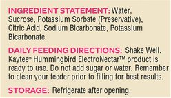 Kaytee Electro Nectar Hummingbird Food, 64-oz bottle slide 2 of 9