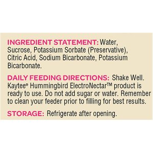 Kaytee Electro Nectar Hummingbird Food, 64-oz bottle