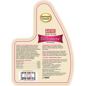 Kaytee Electro Nectar Hummingbird Food, 64-oz bottle