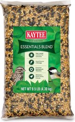 Kaytee Essentials Seed Blend with Black Oil Sunflower, Cracked Corn & Millet Wild Bird Food, 9.5-lb bag
