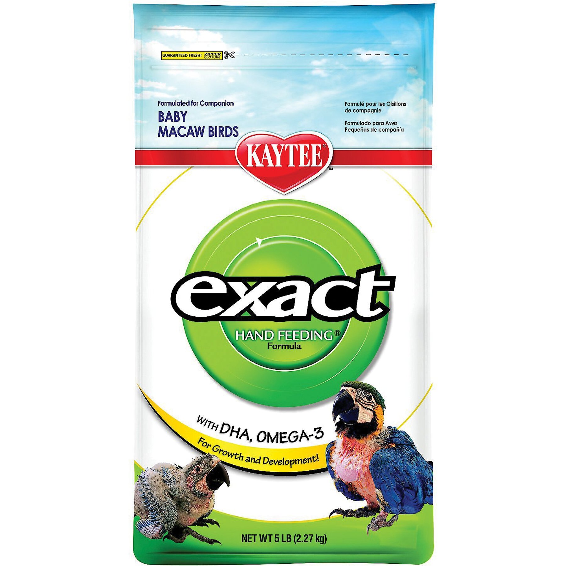 Kaytee Exact Hand Feeding Formula Baby Macaw Food, 5-lb bag