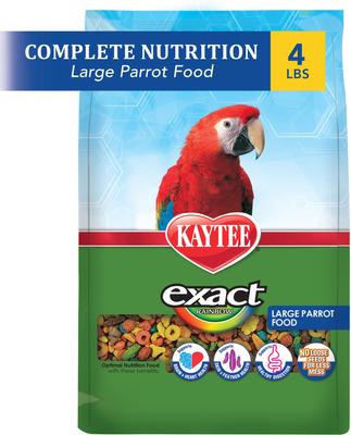 Show full view: Kaytee Exact Rainbow Large Parrot Bird Food, 4-lb bag slide 2 of 8