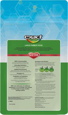 Show full view: Kaytee Exact Rainbow Large Parrot Bird Food, 4-lb bag slide 4 of 8