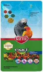 Kaytee Exact Rainbow Parrot & Conure Bird Food, 4-lb bag