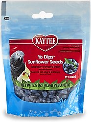 Kaytee Fiesta Blueberry Flavored Yogurt Dipped Sunflower Seeds Bird Treats, 2.5-oz bag
