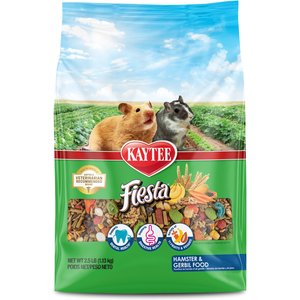 Kaytee Fiesta Gourmet Variety Diet Gerbil & Hamster Food, 2.5-lb bag