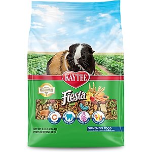 Kaytee Fiesta Gourmet Variety Diet Guinea Pig Food, 4.5-lb bag