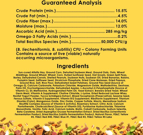 Show full view: Kaytee Fiesta Gourmet Variety Diet Guinea Pig Food, 4.5-lb bag slide 8 of 15