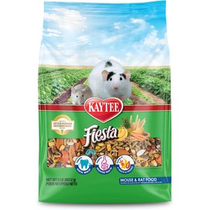 Kaytee Fiesta Gourmet Variety Diet Mouse & Rat Food, 2-lb bag