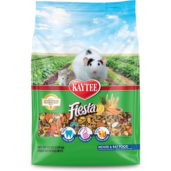 Kaytee Fiesta Natural Mouse & Rat Food, 4.5-lb bag