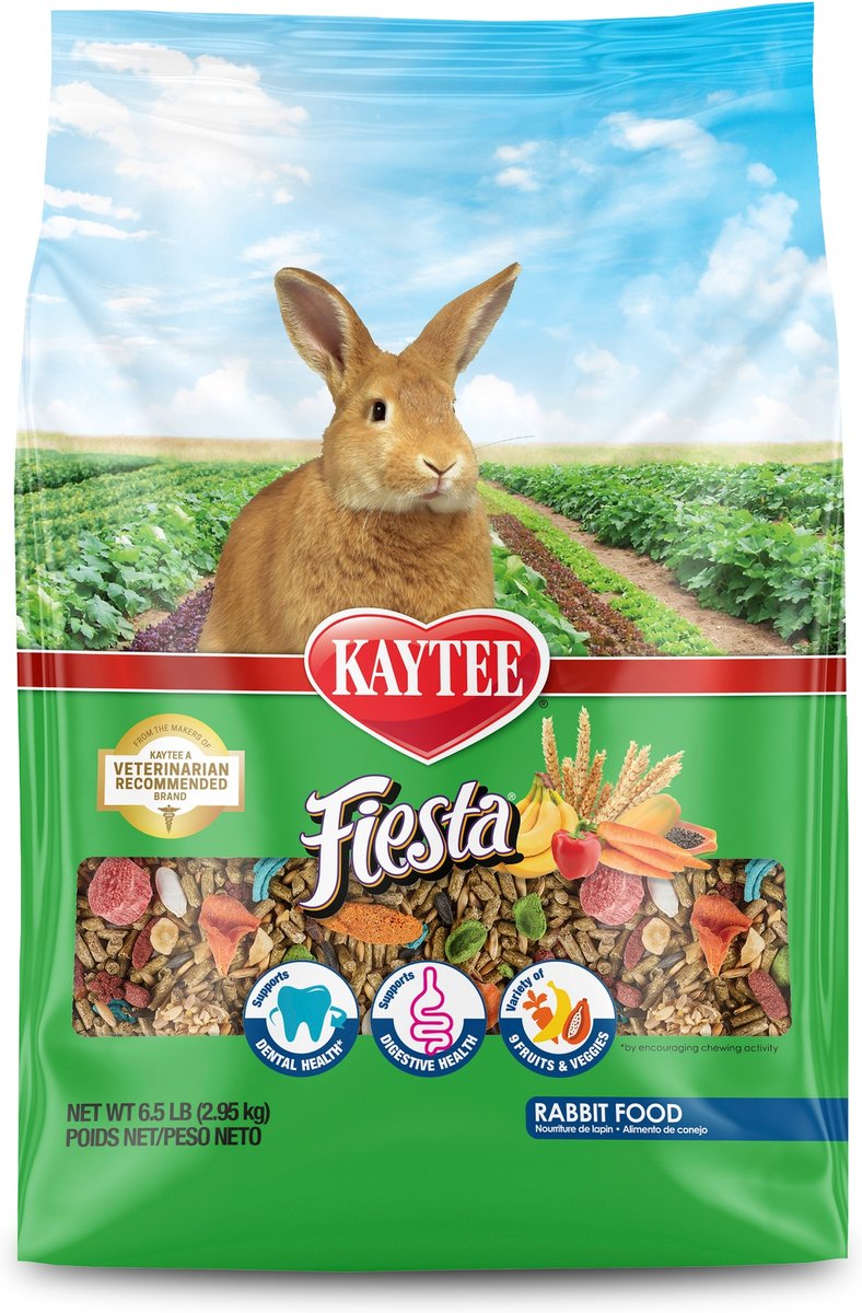 KAYTEE Fiesta Gourmet Variety Diet Rabbit Food, 6.5-lb bag - Chewy.com