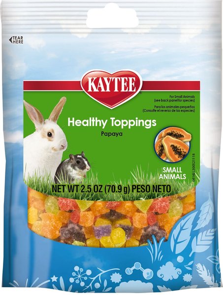 Kaytee Fiesta Healthy Toppings Papaya Treat for Small Animals