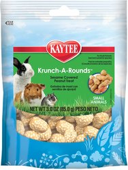 Kaytee Fiesta Krunch-A-Rounds Small Animal Treats, 3-oz bag