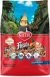 Kaytee Fiesta Variety Mix Cockatiel Food, 4.5-lb bag