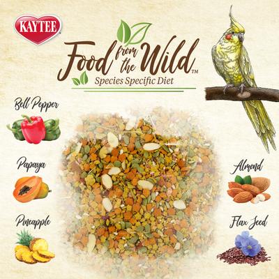 Show full view: Kaytee Food from the Wild Cockatiel Bird Food, 2.5-lb bag slide 3 of 10