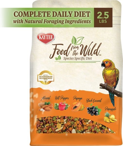 Kaytee Food from the Wild Conure Bird Food, 2.5-lb bag