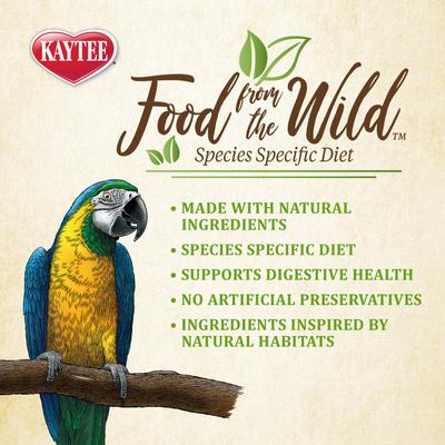Show full view: Kaytee Food from the Wild Macaw Bird Food, 2.5-lb bag slide 3 of 10
