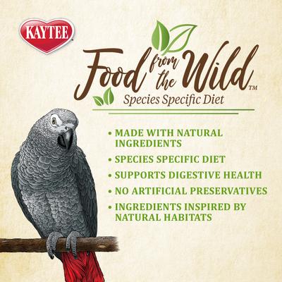 Show full view: Kaytee Food from the Wild Parrot Bird Food, 2.5-lb bag slide 4 of 10