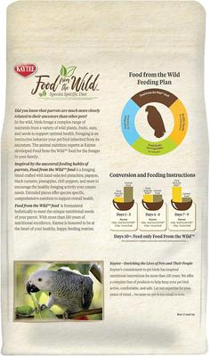 Show full view: Kaytee Food from the Wild Parrot Bird Food, 2.5-lb bag slide 8 of 10