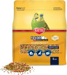 Kaytee Forti-Diet Pro Health Egg-Cite! Nourish+Protect Parakeet Food, 5-lb bag