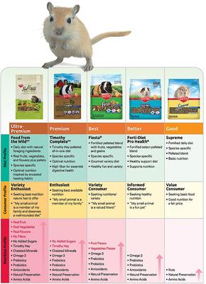 Show full view: Kaytee Forti-Diet Pro Health Nourish+Protect Hamster & Gerbil Food, 3-lb bag slide 3 of 6