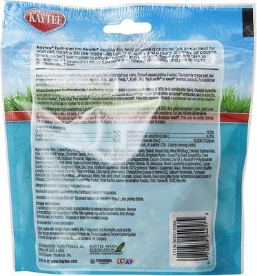Show full view: Kaytee Forti-Diet Pro Health Healthy Bits Rabbit, Guinea Pig & Chinchilla Treats, 4.5-oz bag, bundle of 4 slide 2 of 4