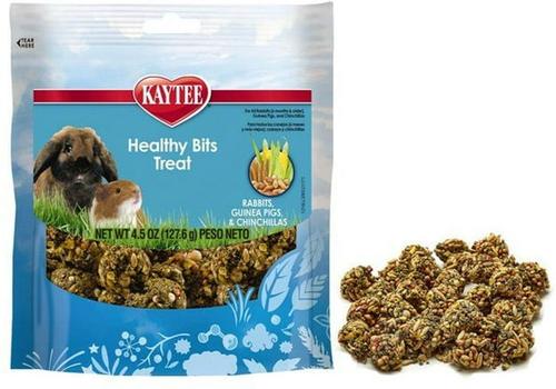 Show full view: Kaytee Forti-Diet Pro Health Healthy Bits Rabbit, Guinea Pig & Chinchilla Treats, 4.5-oz bag slide 3 of 6