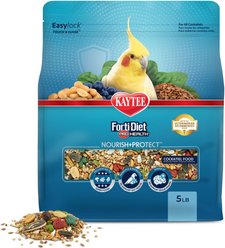 Kaytee Forti-Diet Pro Health Nourish + Protect Cockatiel Food, 5-lb bag