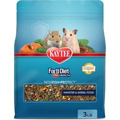 Kaytee Forti-Diet Pro Health Nourish+Protect Hamster & Gerbil Food, 3-lb bag
