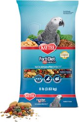 Kaytee Forti-Diet Pro Health Nourish+Protect Parrot Food, 8-lb bag