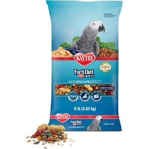 Kaytee Forti-Diet Pro Health Nourish+Protect Parrot Food, 8-lb bag